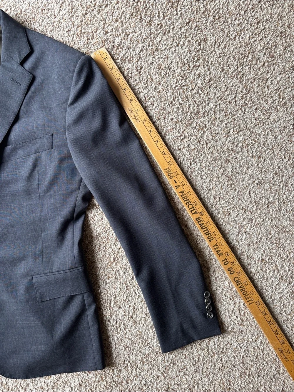 Todd Snyder x Southwick Gray Plaid 1/4 Lined Sport Coat Blazer 40 R Slim MIUSA